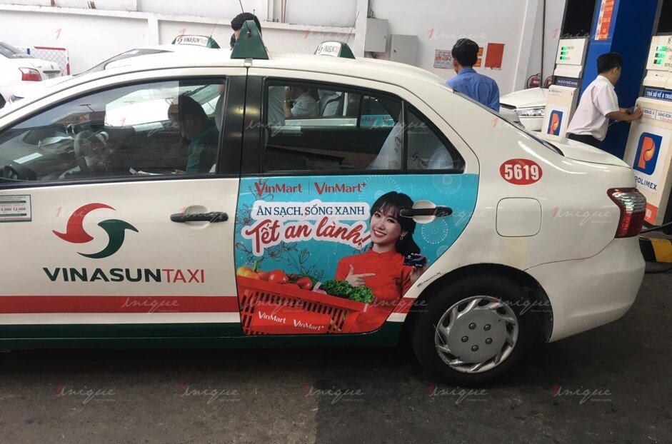 quảng cáo taxi tại hậu giang