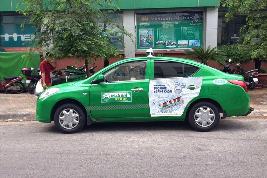 quảng cáo taxi tại hậu giang