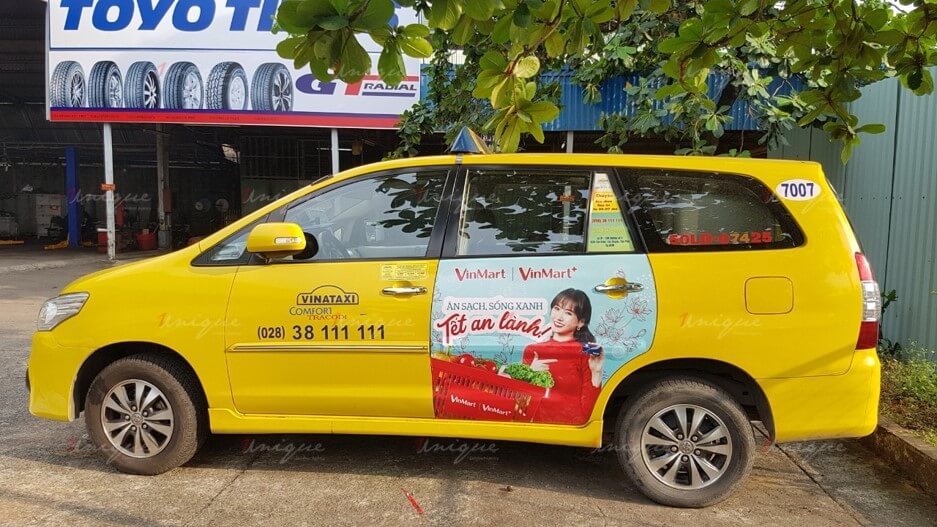 quảng cáo vina taxi