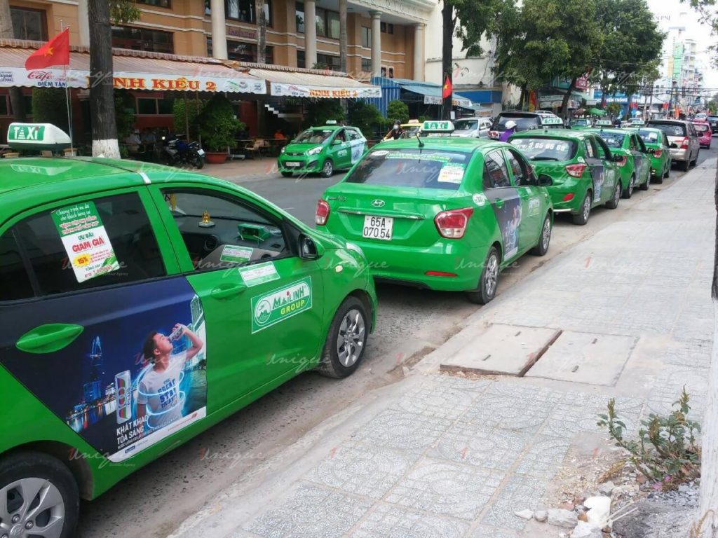 Dịch vụ quảng cáo trên xe taxi tại Cần Thơ