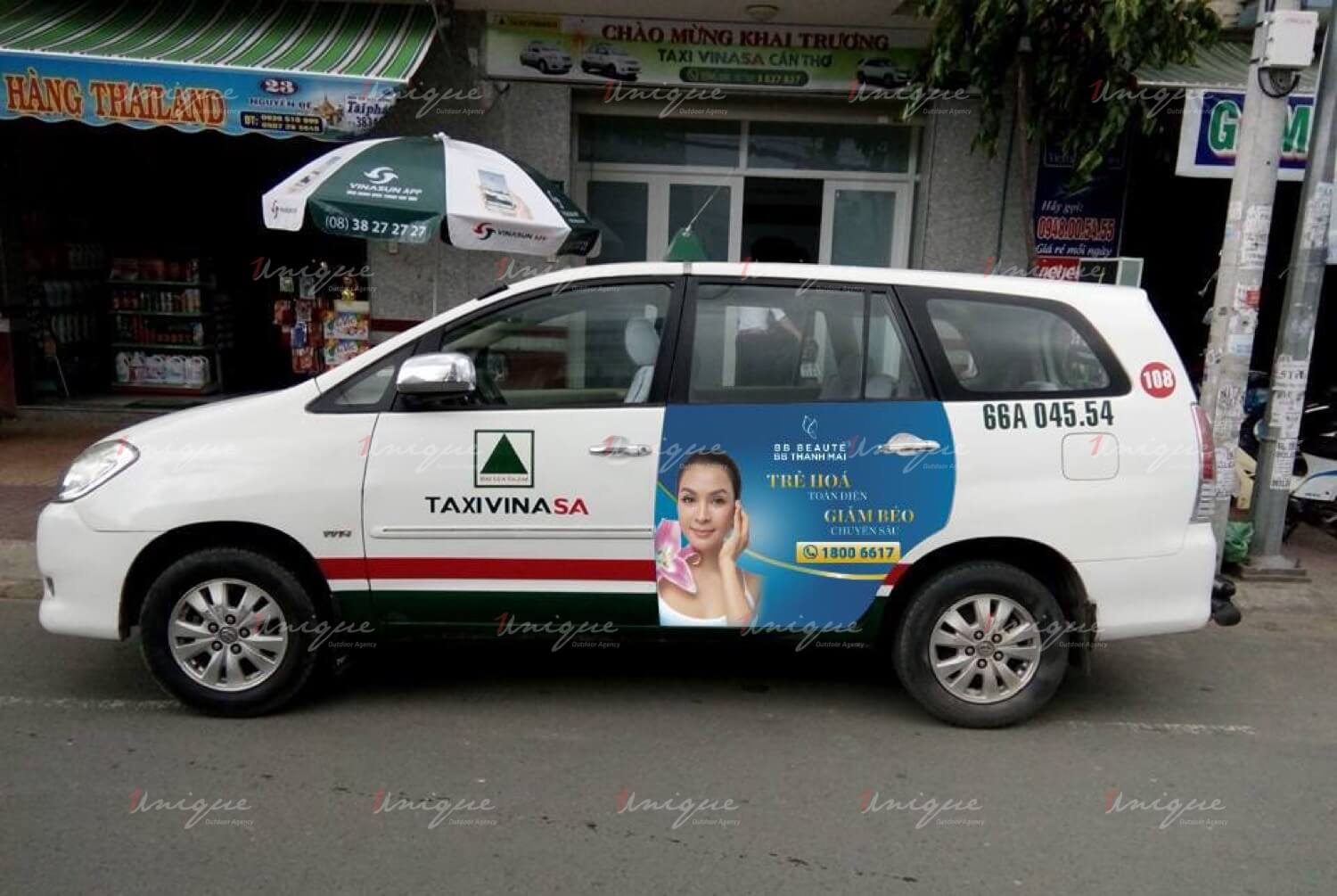 Dịch vụ quảng cáo trên xe taxi tại Cần Thơ